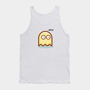 ...Oh No Funny Ghost Video Game Tshirt Tank Top